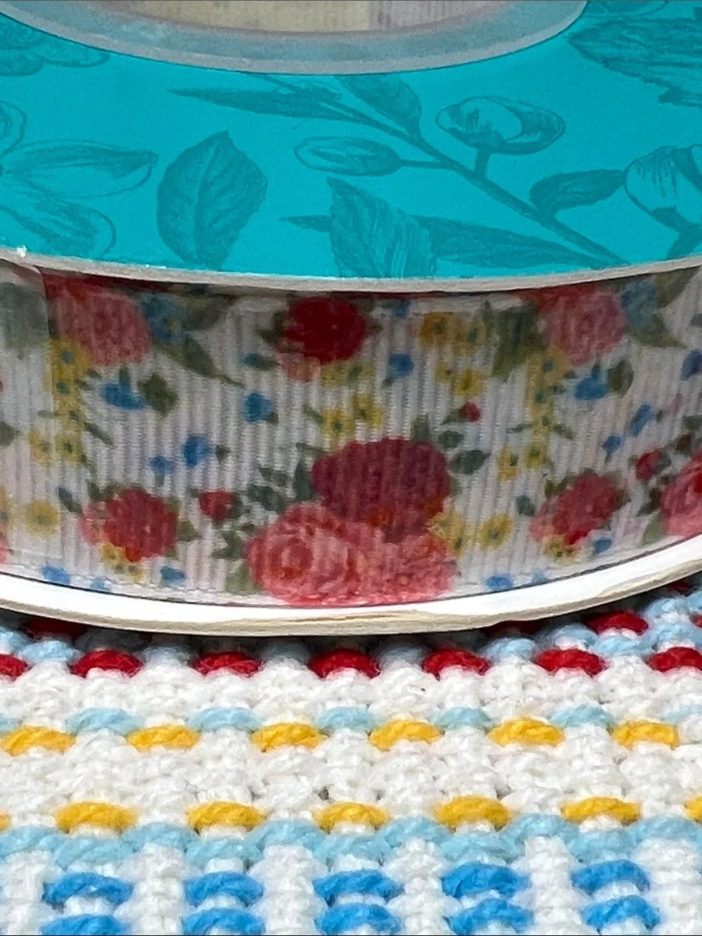 The Pioneer Woman Sweet Rose floral ribbon set of 4.